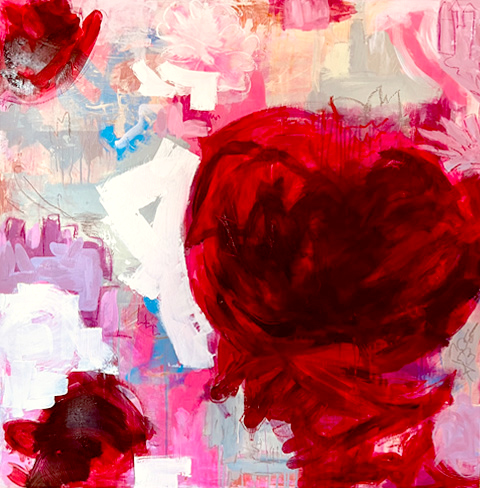 "Delighted to Meet You," an award-winning painting by Sue Mac Dougall, 2024.