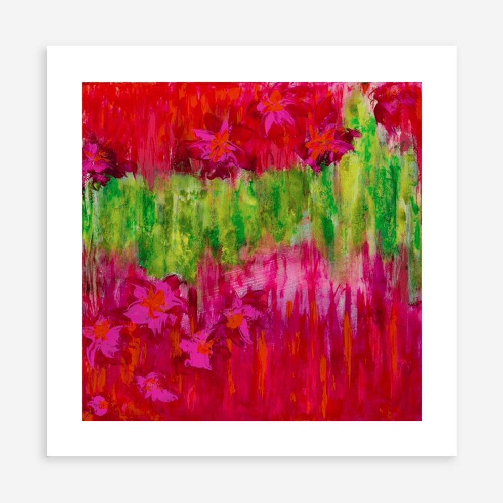 Abundance Flora art print - square format, unframed