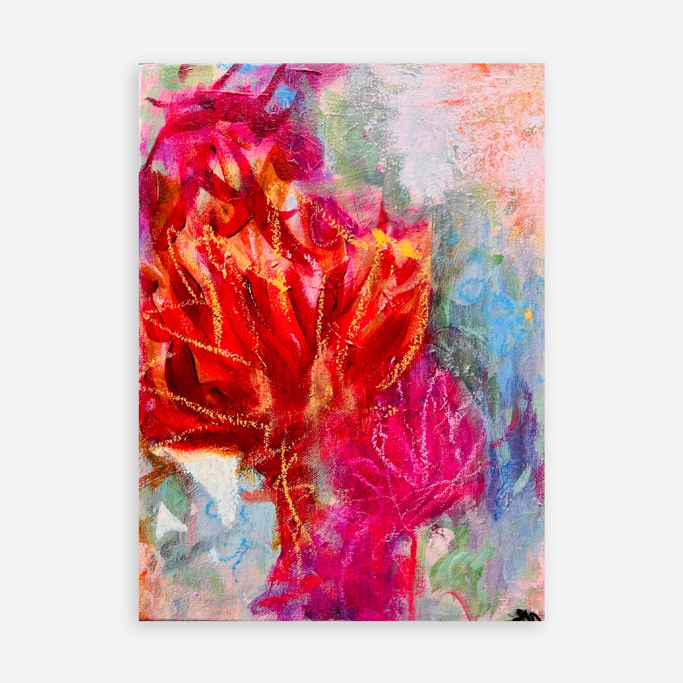 Chromatic Blossoms - Original painting by Sue Mac Dougall