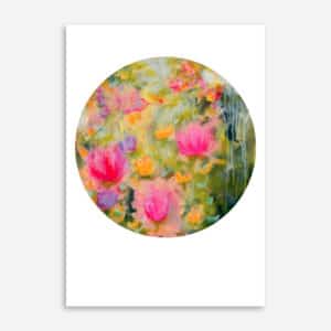 Just the Beginning art print - circle portrait format, unframed