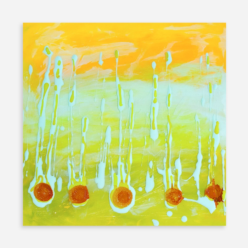 Rain Kissed Memories - Original painting by Sue Mac Dougall