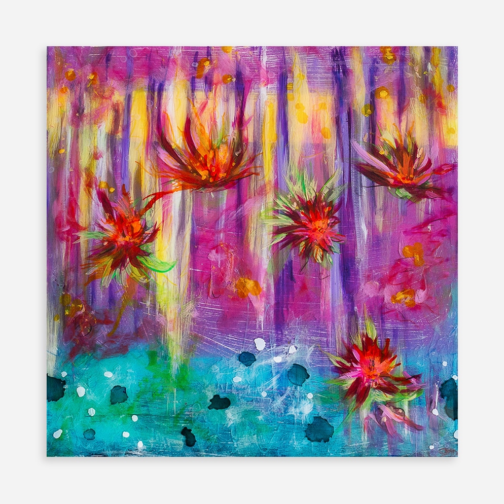 Whispering Petals - Original painting by Sue Mac Dougall